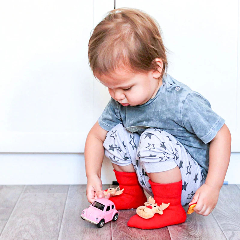 Kids Children'S Socks for Girls Boys Non-Slip Print Cotton Toddler Baby Christmas Socks for Newborns Infant Short Socks Clothing