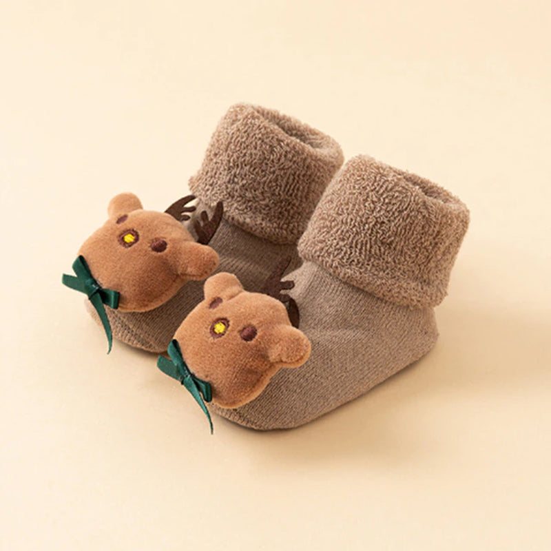 Kids Children'S Socks for Girls Boys Non-Slip Print Cotton Toddler Baby Christmas Socks for Newborns Infant Short Socks Clothing