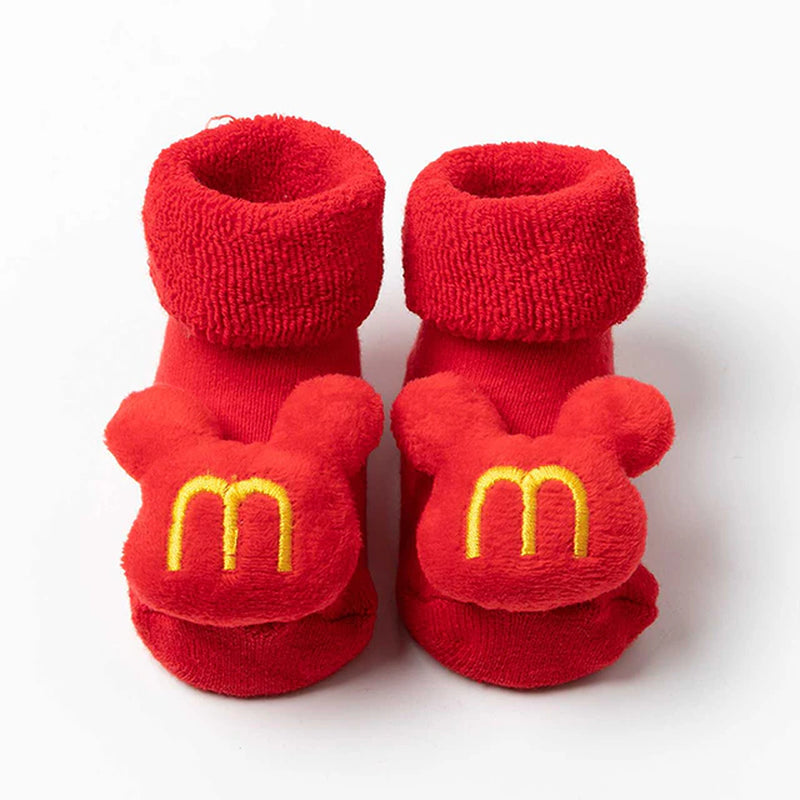 Kids Children'S Socks for Girls Boys Non-Slip Print Cotton Toddler Baby Christmas Socks for Newborns Infant Short Socks Clothing