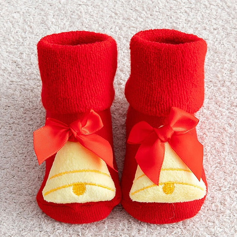 Kids Children'S Socks for Girls Boys Non-Slip Print Cotton Toddler Baby Christmas Socks for Newborns Infant Short Socks Clothing