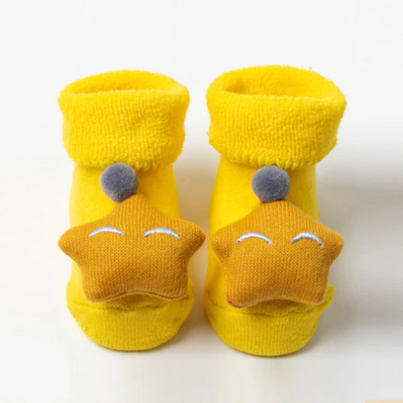 Kids Children'S Socks for Girls Boys Non-Slip Print Cotton Toddler Baby Christmas Socks for Newborns Infant Short Socks Clothing