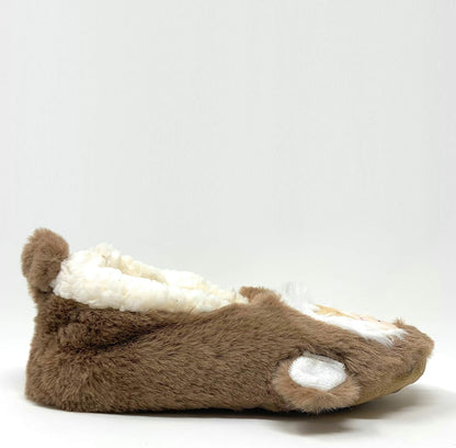 Kids Novelty Cute Plush Animal Slippers, Funny Fluffy Non-Slip House Shoes for Girls & Boys, Size 1-4